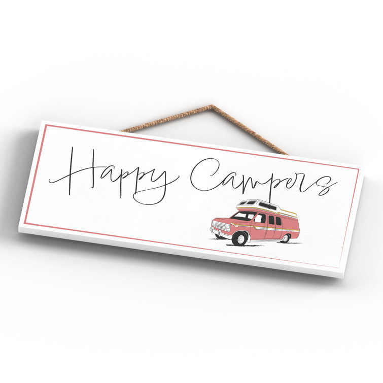 Maturi Camper Happy Campers Wall Décor Wayfair.co.uk